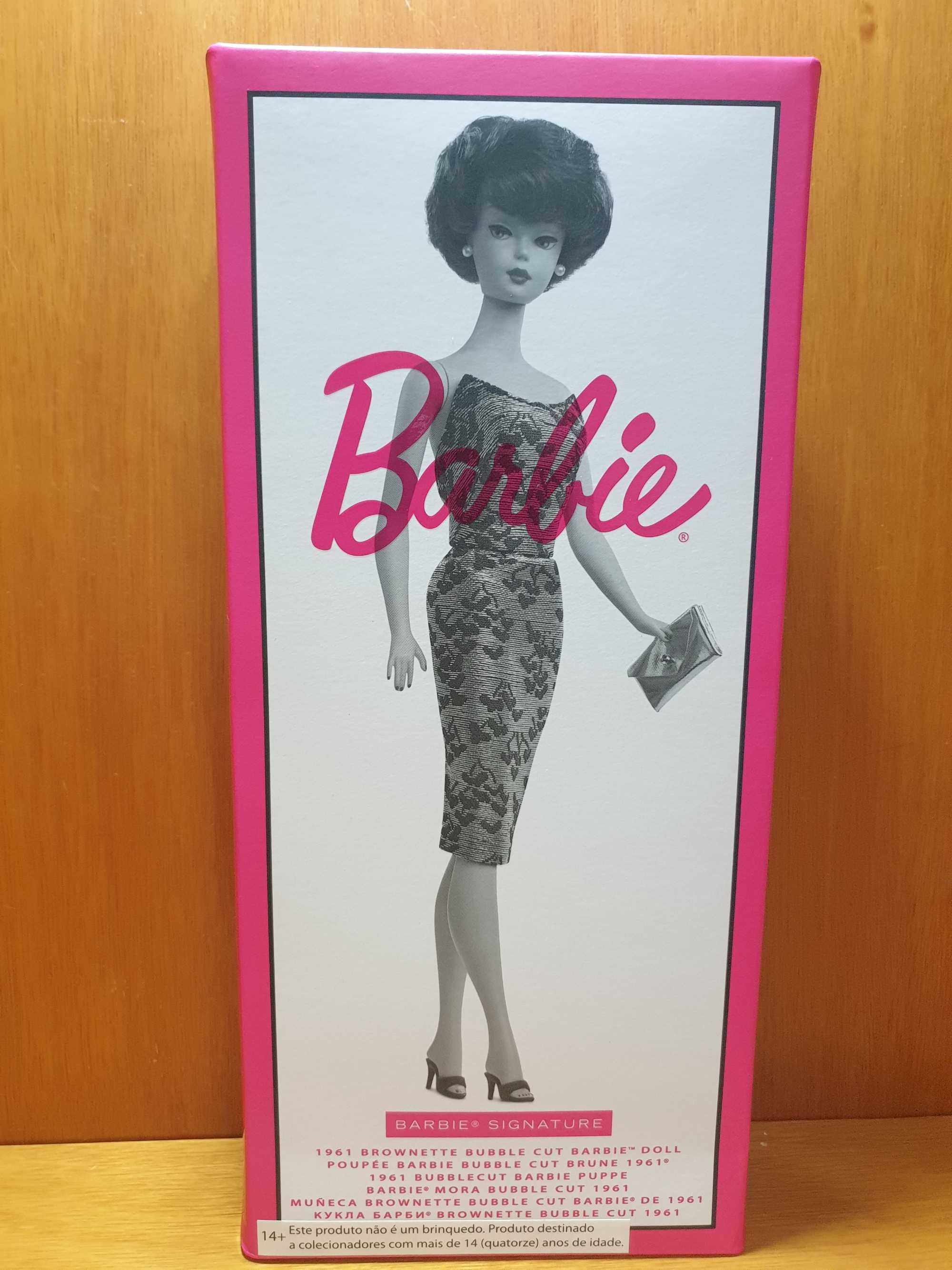 Boneca Barbie Signature 1961 Brownette Bubble Cut -Aniversario 60 anos