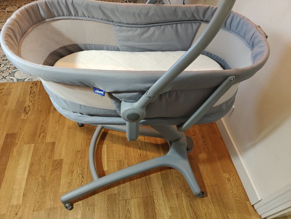 Chicco, Baby Hug 4in1 Air, kołyska, leżaczek, krzesełko, Titanium
