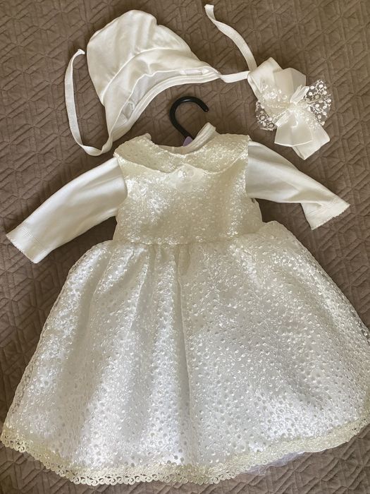 Набір для дівчаток на хрещення 56 см