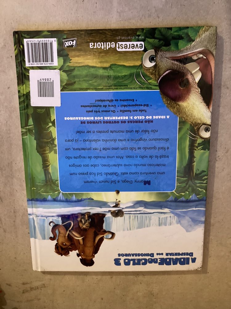 Livro para criancas a Idade do gelo 3 em estafo