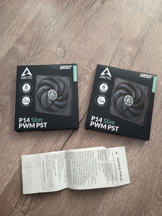 Кулер для корпуса Arctic P14 PWM PST Slim 140 mm. Black