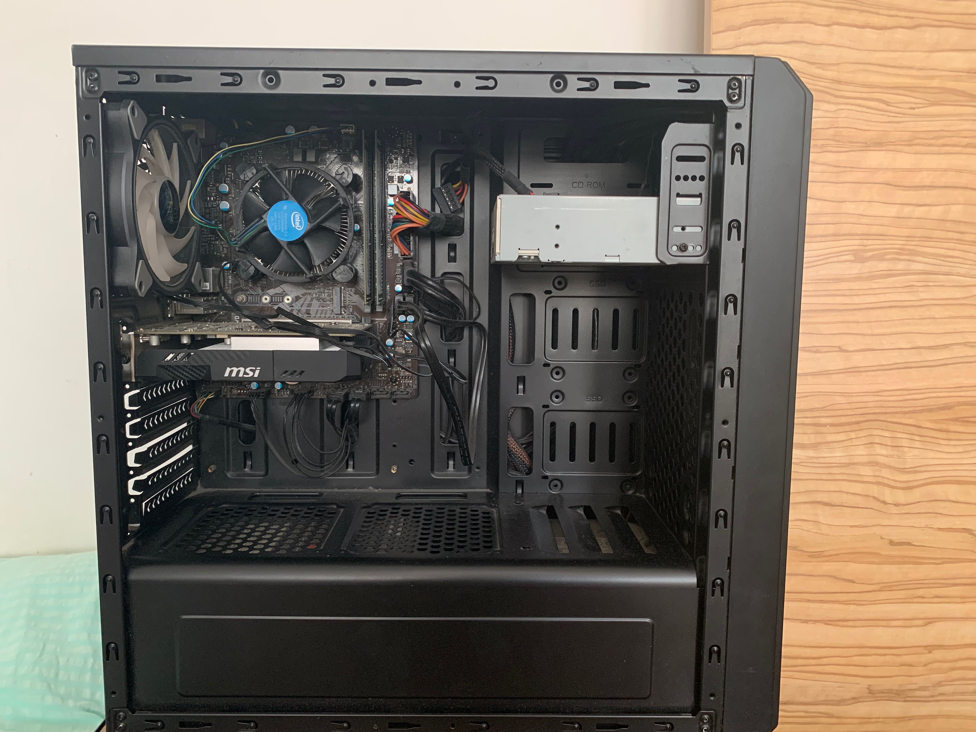 Sprzedam komputer stacjonarny – i5 7700F / GTX 1050 Ti / 16 GB RAM