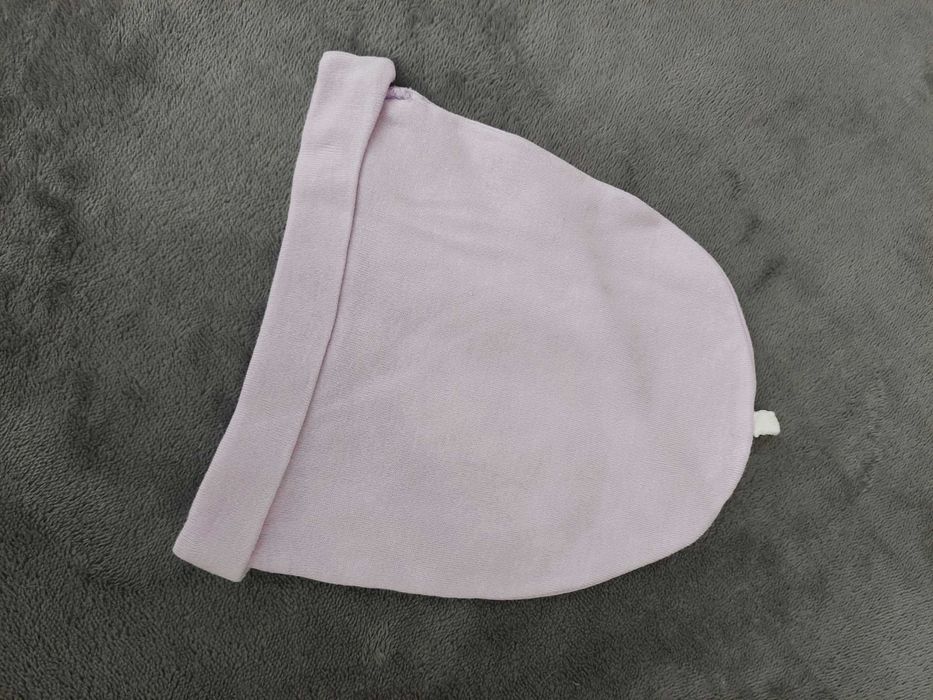 Fioletowa czapka niemowlęca Baby Collection rozmiar 38 miękka wygodna