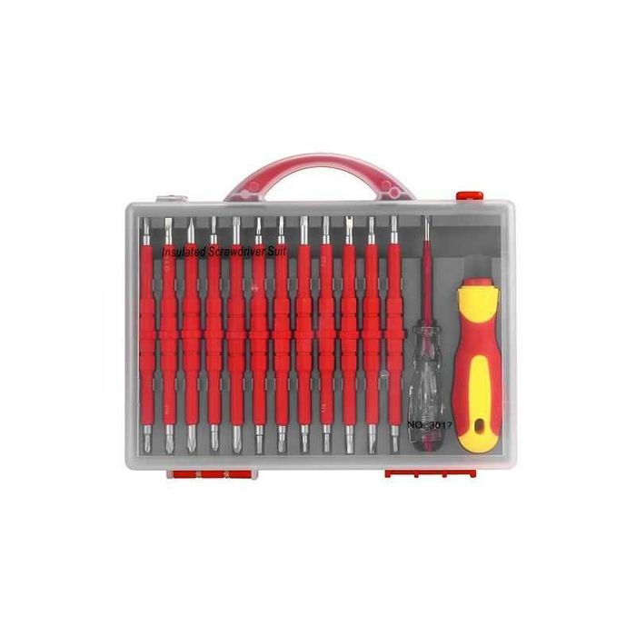 ŚRUBOKRĘTY IZOLOWANE 14EL. do instalacji elektrycznych 1000 W KD5971