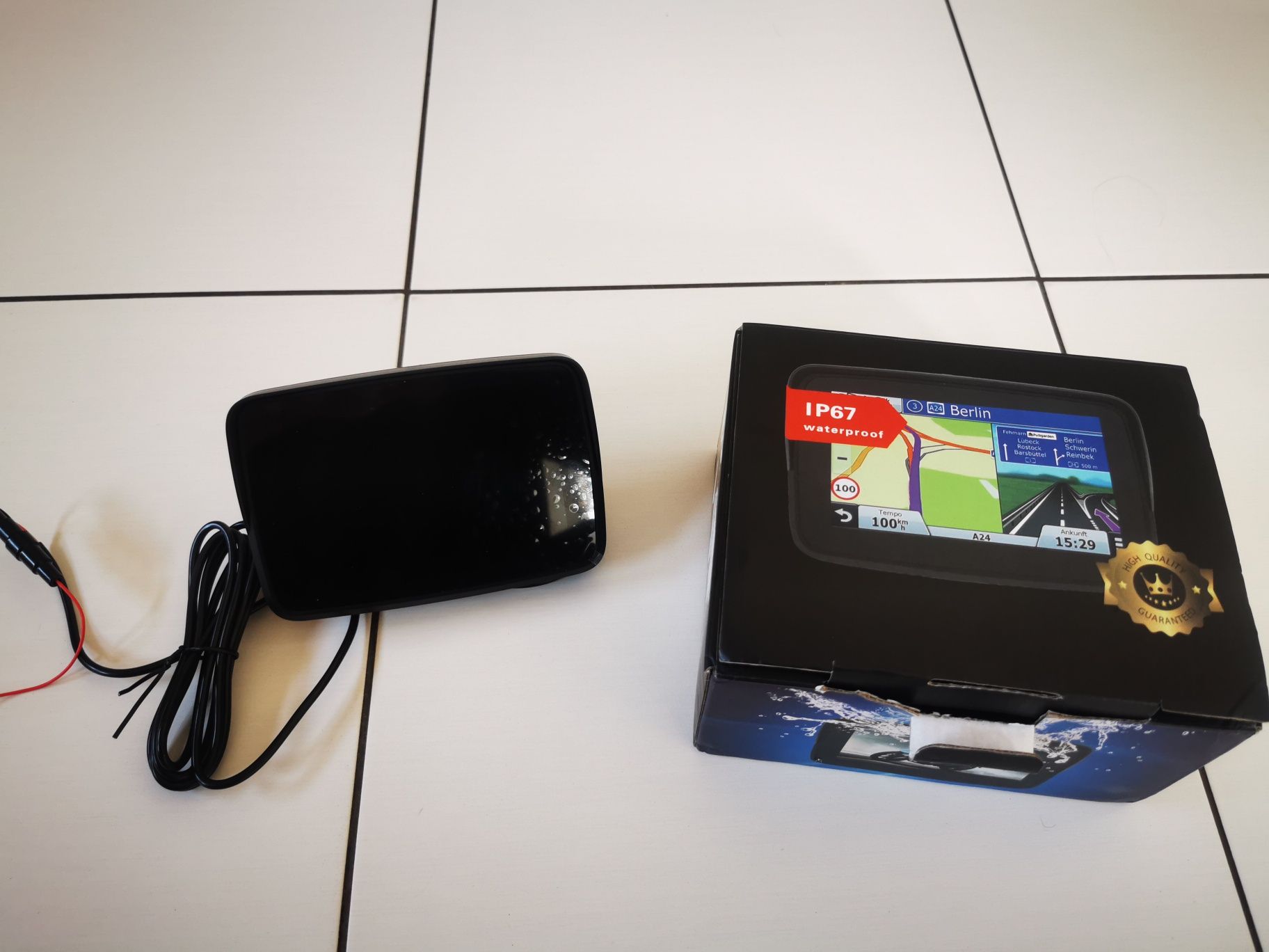 Carplay android auto motocyklowy ekran nawigacji wyświetlacz