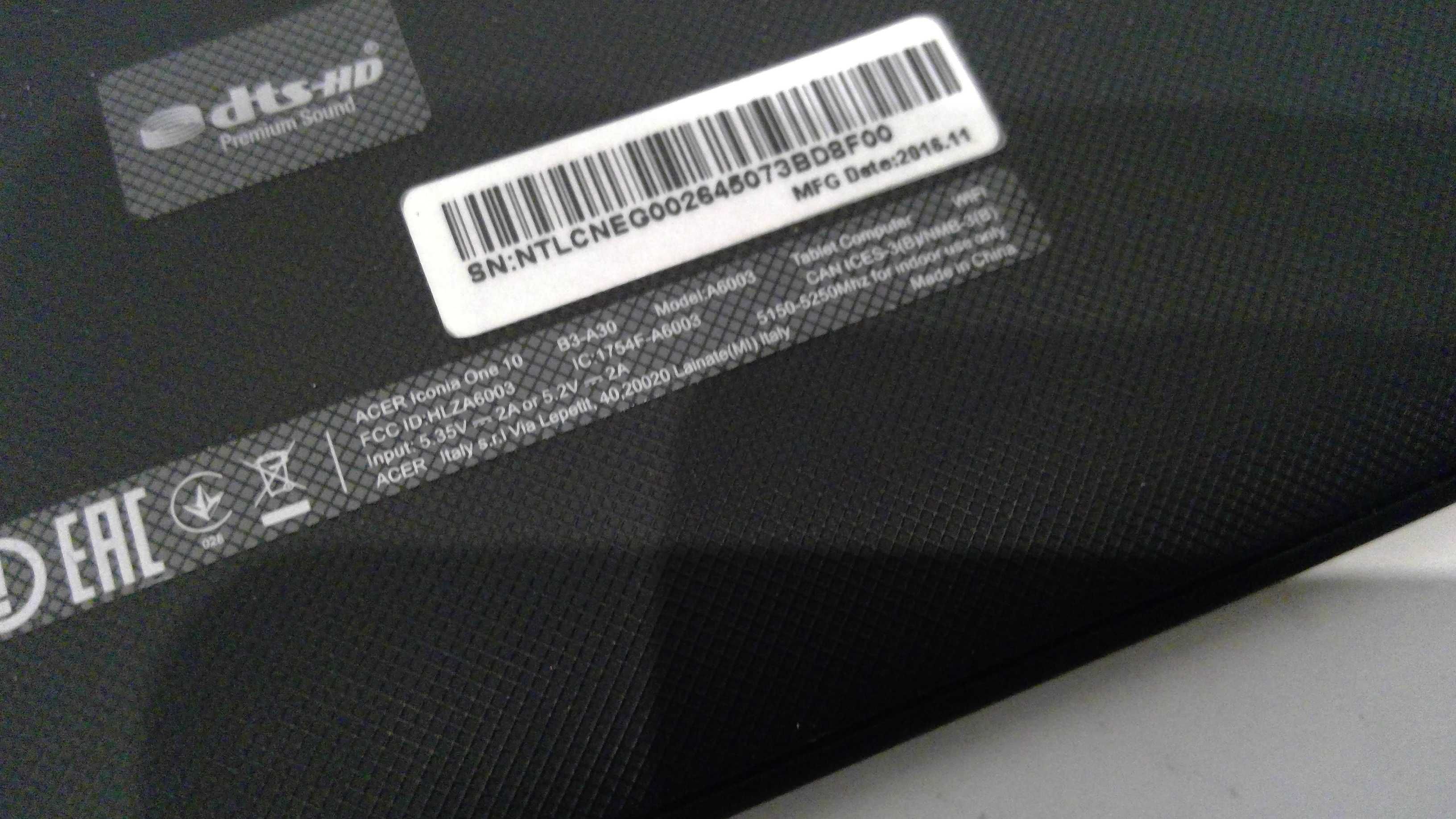 Tablet Acer Iconia One 10 nr1632