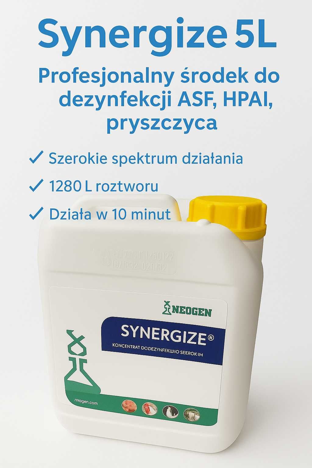 SYNERGIZE 5L = 1280L gotowego preparatu