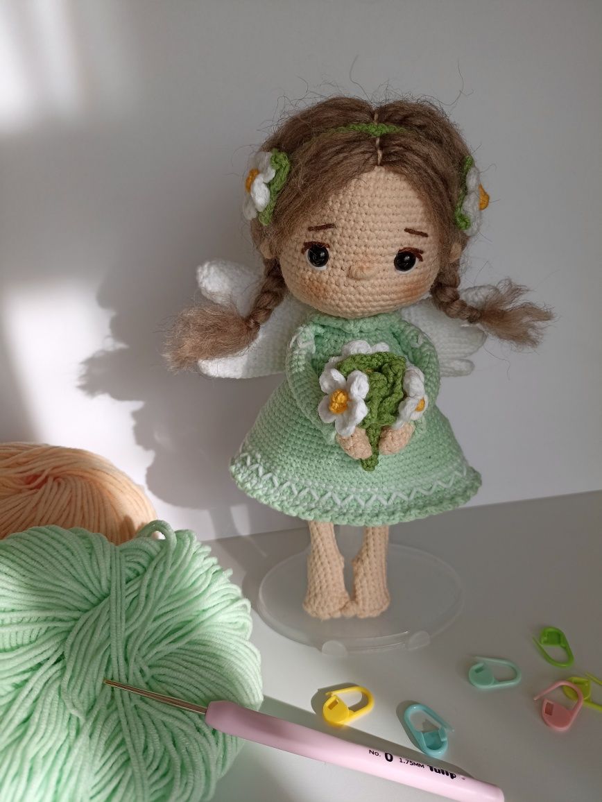 Дівчинка-янгол, лялька ручної роботи