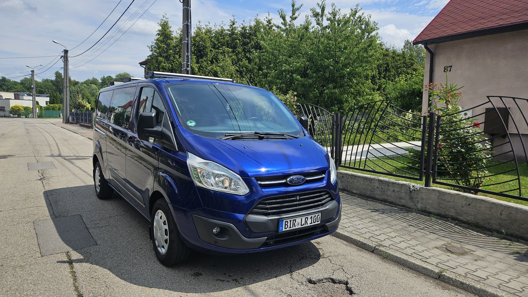 Fordt transit custom long 2016r 2.0 tdci 155km. Bezwypadkowy 6 osób