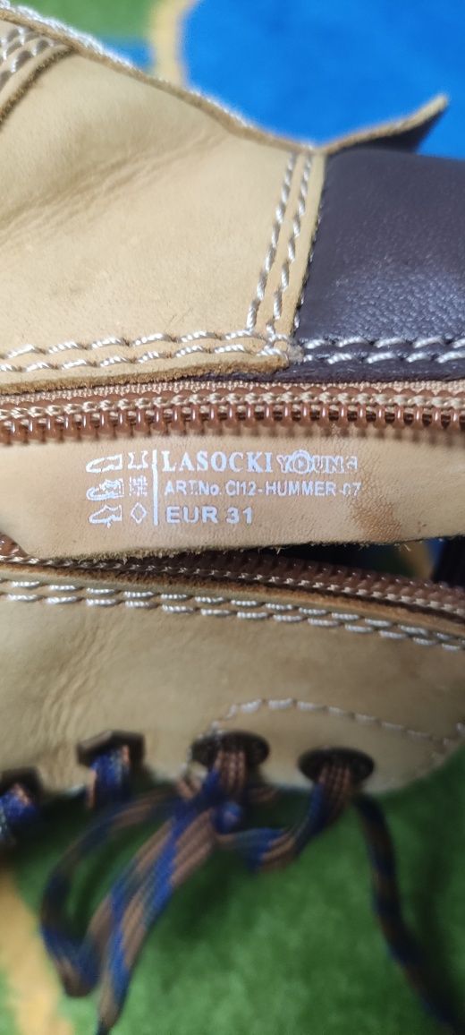 Buty skórzane zimowe Lasocki Young 31 Jak Nowe