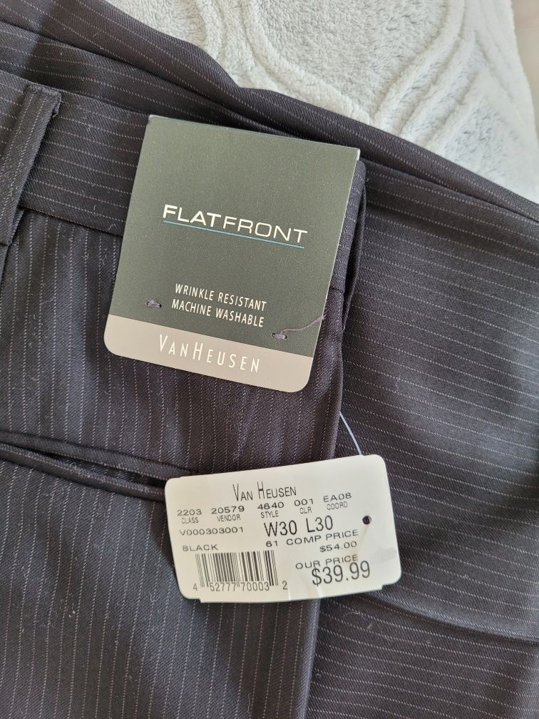 Spodnie garniturowe Van Heusen 30W x 30L, XS, S.