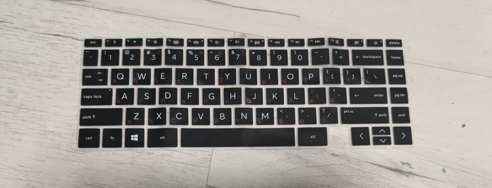 Силіконова клавіатура на ноутбук