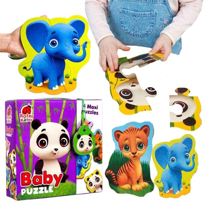 Baby puzzle maxi Zoo pudełko,186x183 mm