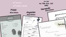 Zajęcia Angielski A0-C2/Fiński + Faktury ostatnie miejsca na rok 25/26