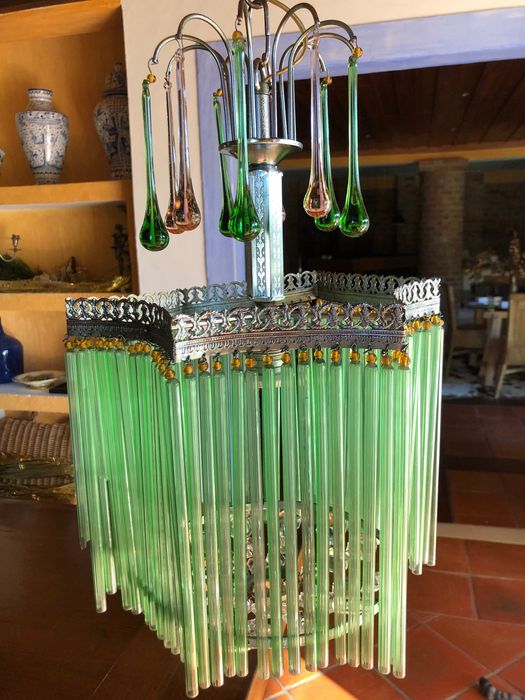 Candeeiro em vidro soprado