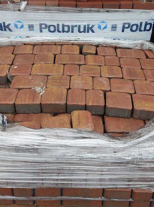 Kostka brukowa Polbruk prostokąt szary kostki brukowe