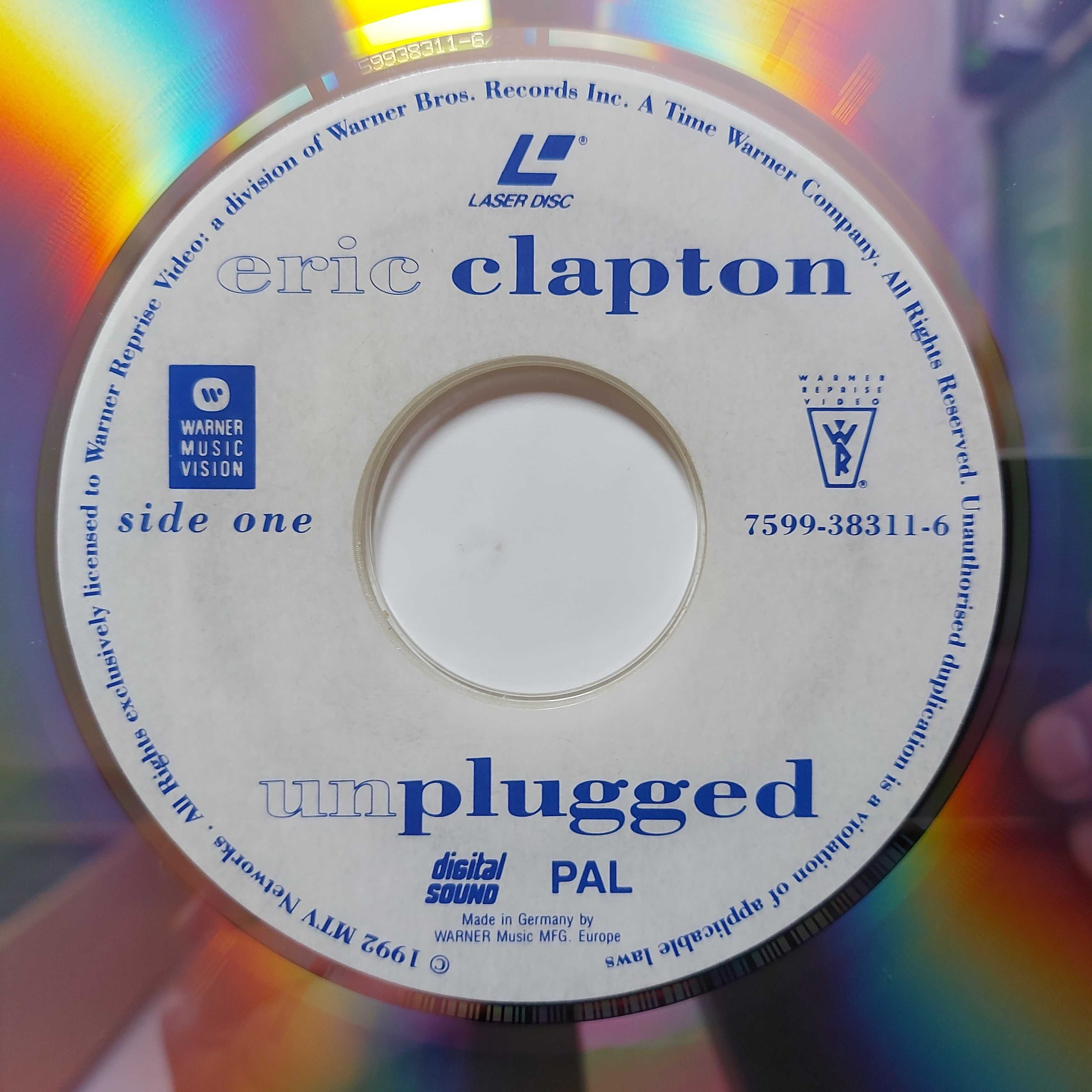 Laserdisc Eric Clapton Unplugged  1992  UK&EU (EX-/VG+) + inne tytuły