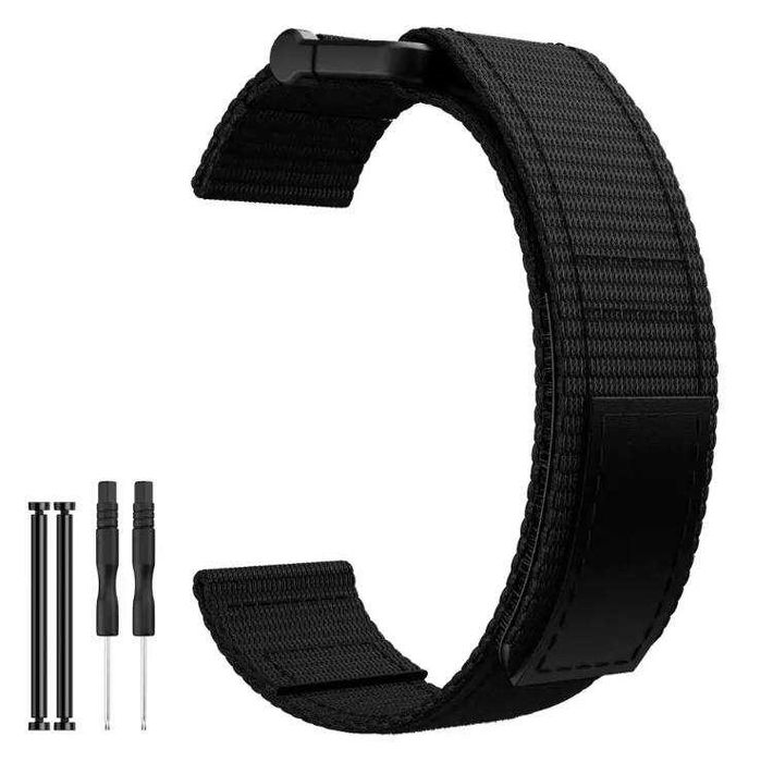 Нейлоновый ремешок на липучке для часов Garmin 22мм, 26мм