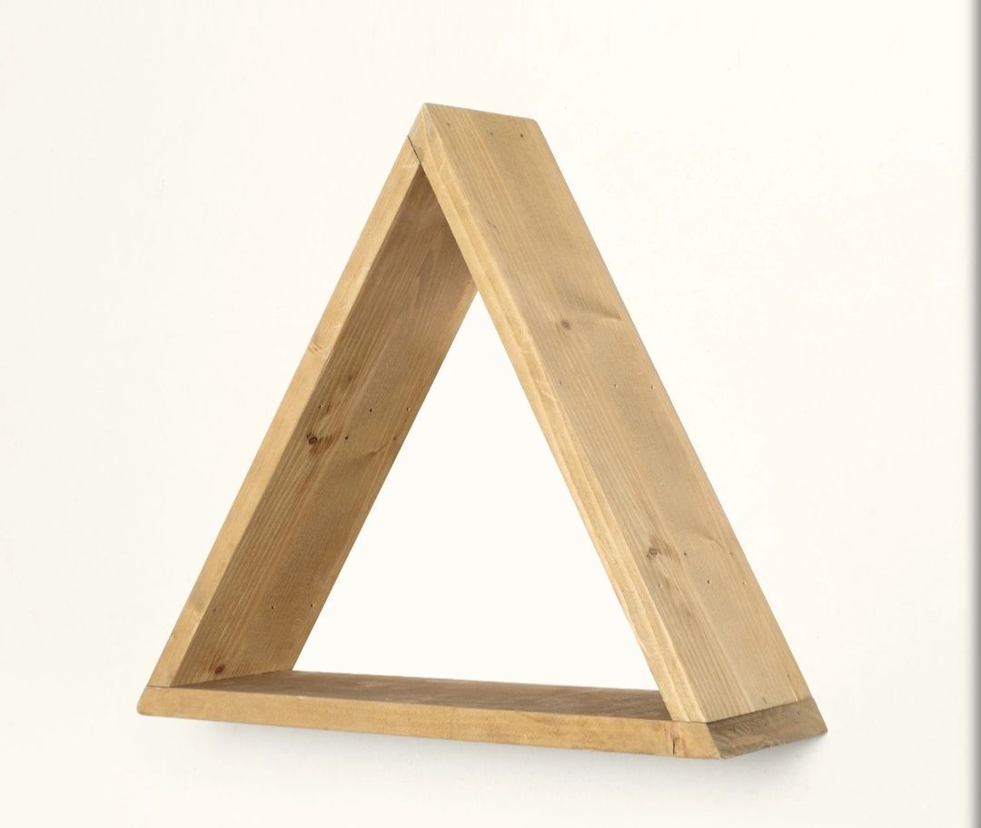 Conjunto prateleiras hexágono e triangulo