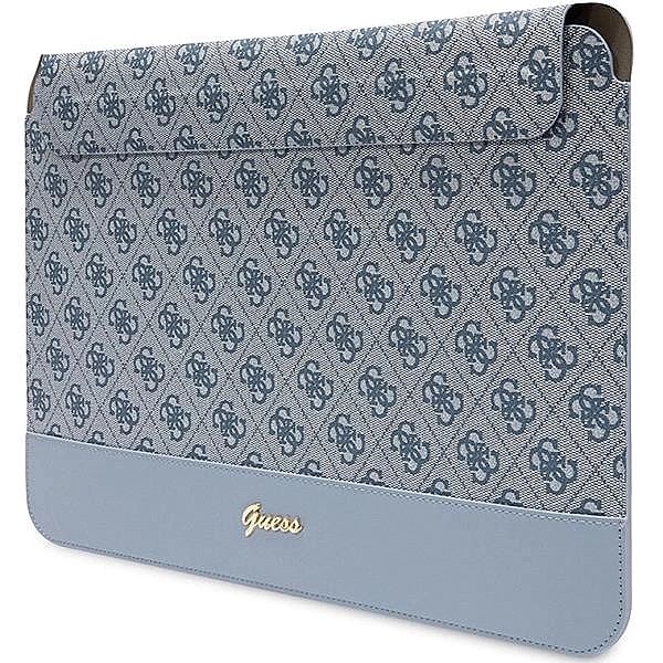 Pokrowiec Guess 4G Stripe Metal Logo na laptopa 14" - niebieski