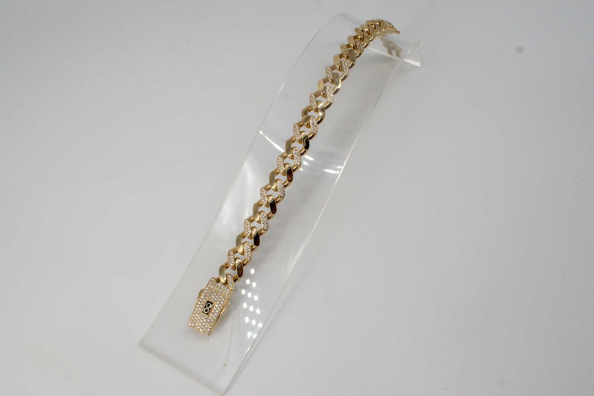 Złota bransoletka 585 15,19gram 19,5cm Nowa WYSYŁKA GRATIS