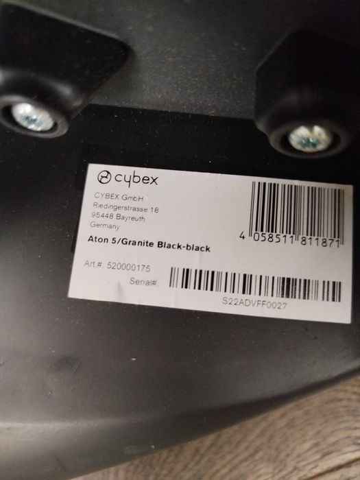 Dziecięcy fotelik samochodowy CYBEX Aton 5 (0-13kg) bez bazy