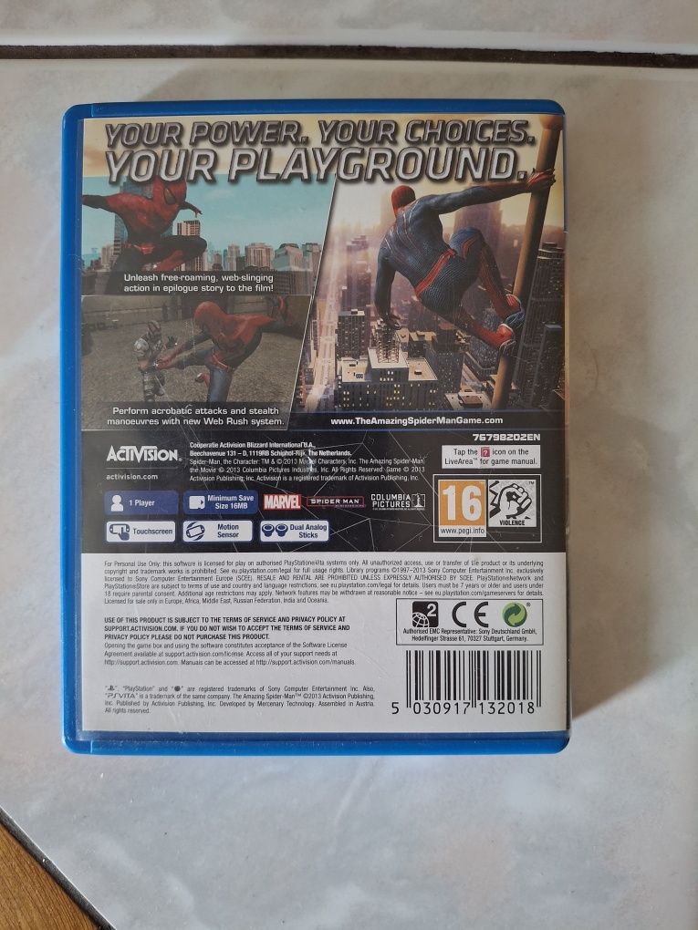 Spider man PS Vita UNIKAT spider-man