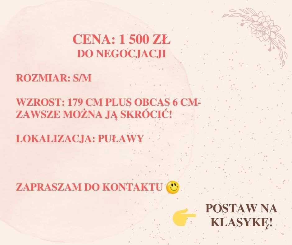 Suknia ślubna z halką i welonem. Gratis dodatki !