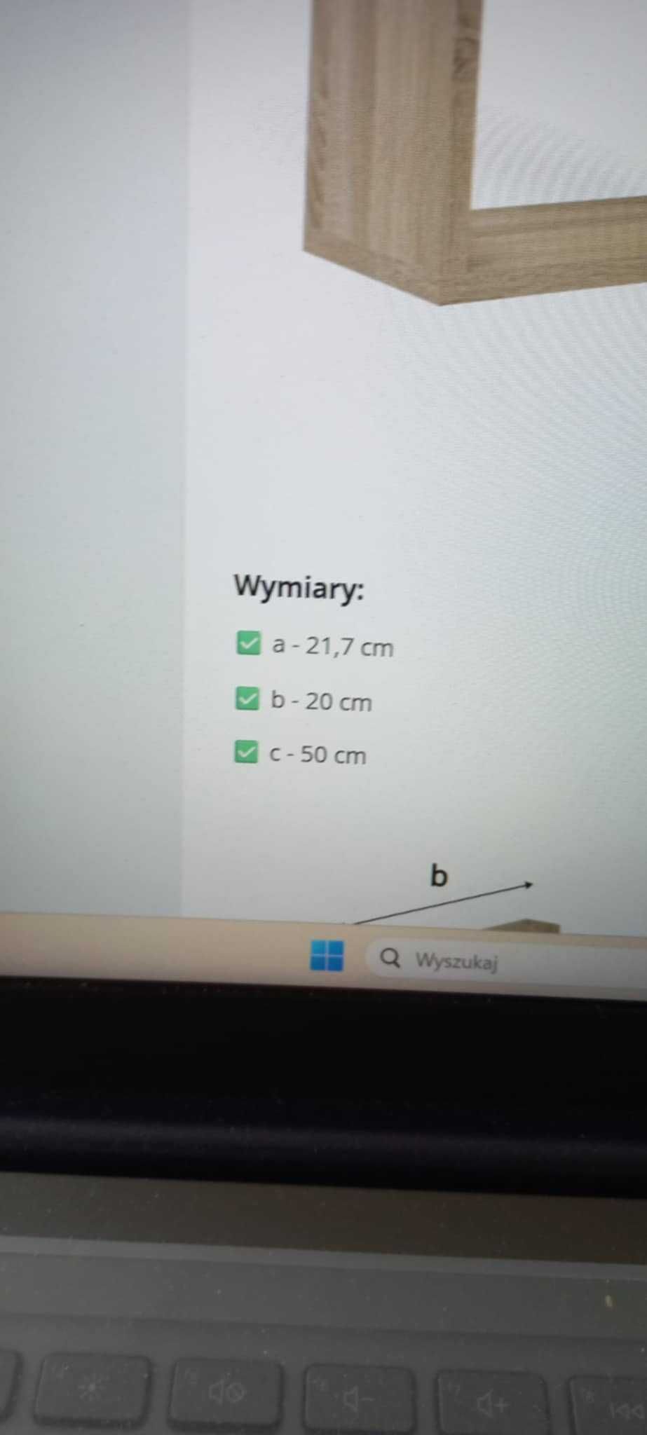 Narożna półka 1 szt
