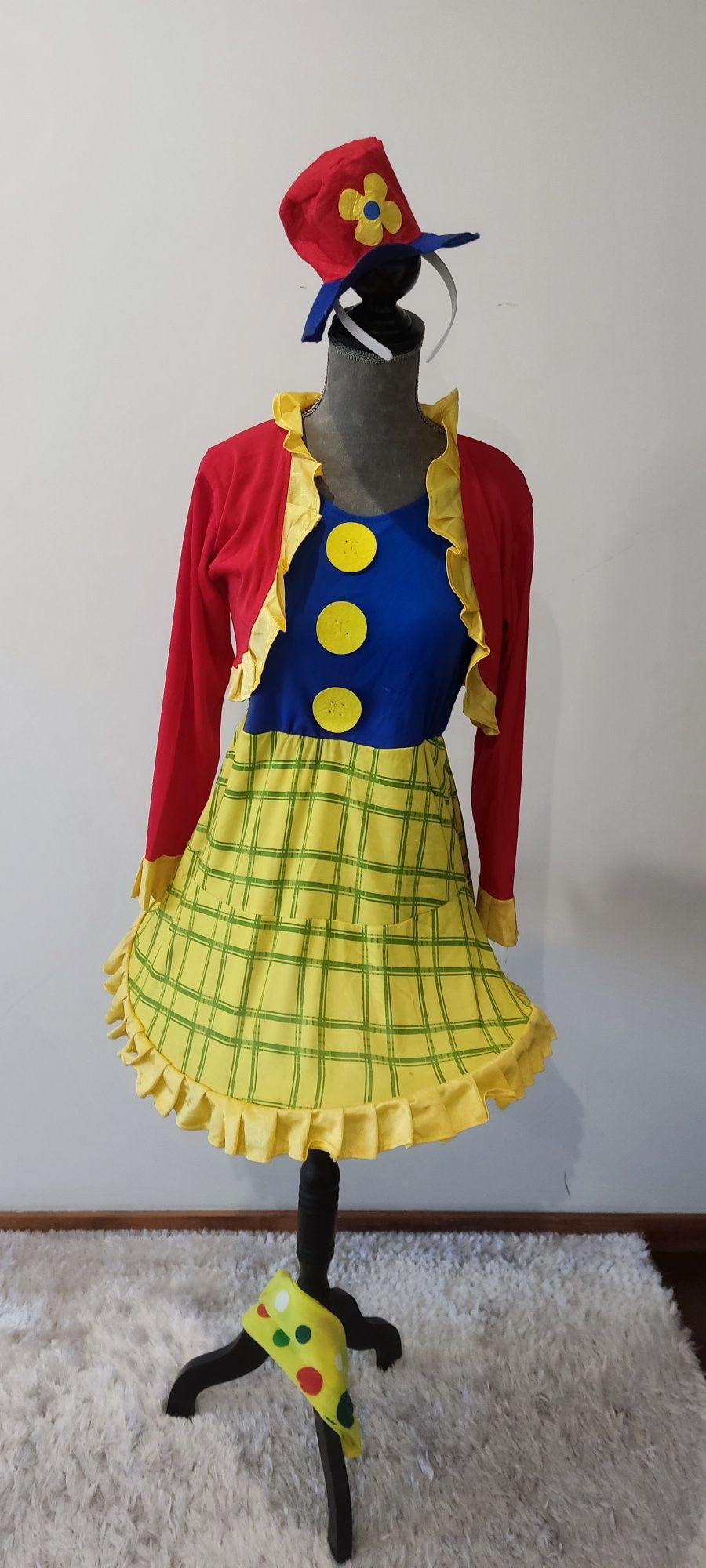 Fantasia de palhaço menina