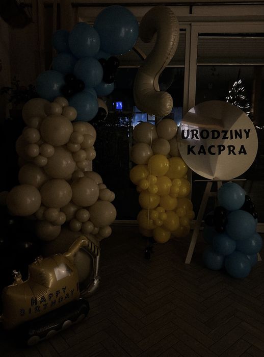 Dekoracja balonowa CHRZEST URODZINY