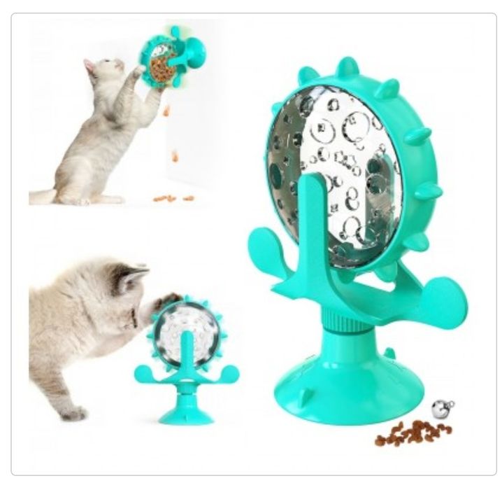 Кормушка-игрушка для кошки на присоске