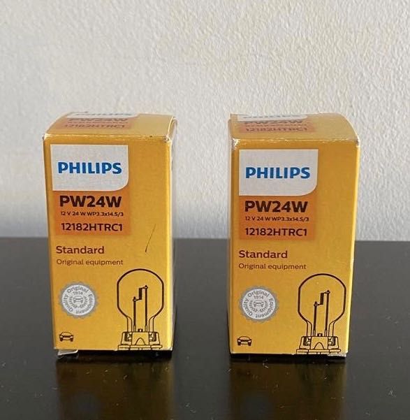 2 lâmpadas Philips 12VPW24W (faróis de automóvel)