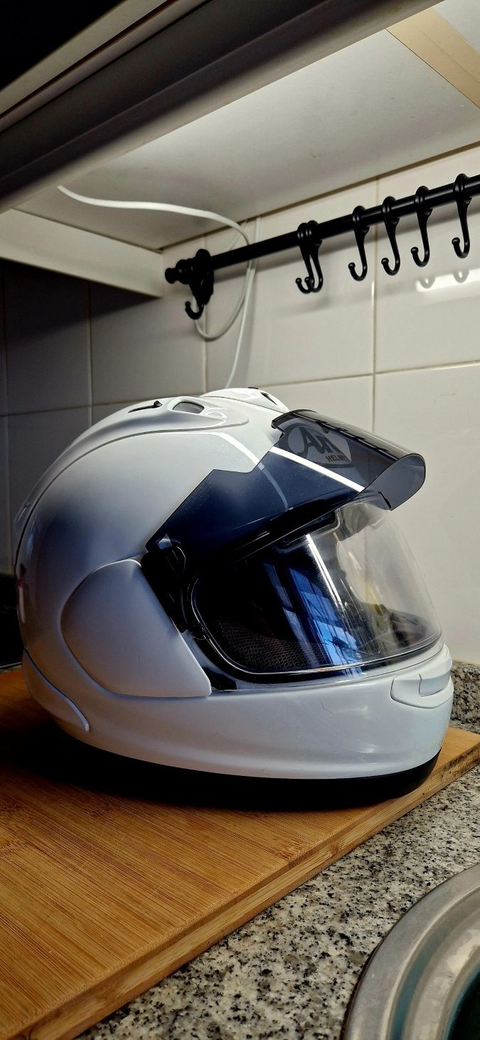 *Oportunidade*Arai RX7-V Diamond White igual a novo + extras