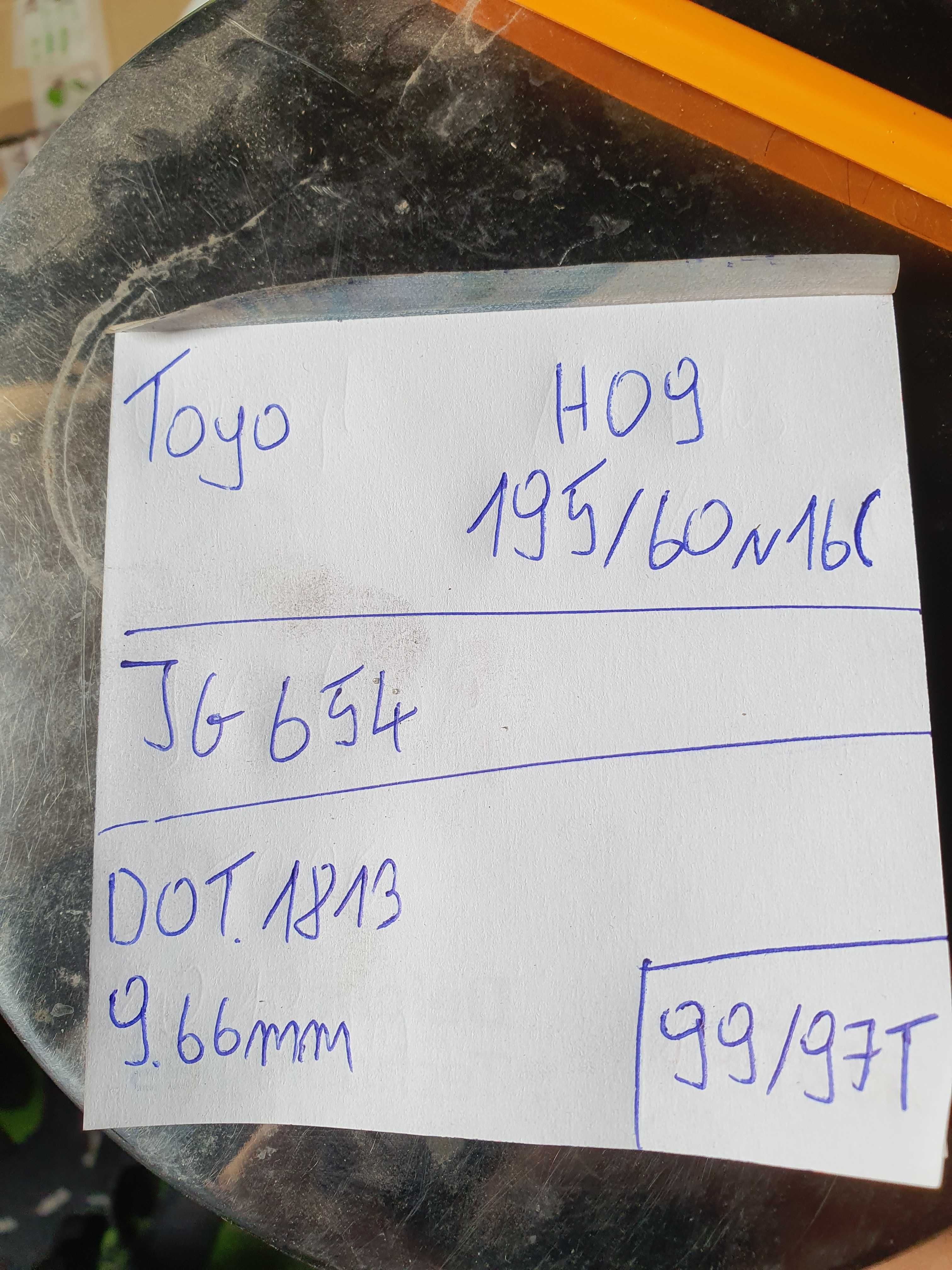 Toyo 195/60 r16C H09 /// 10mm!!! GWARANCJA