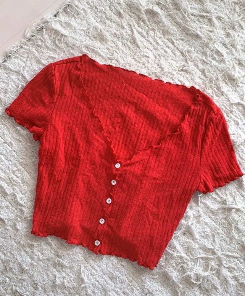 Top vermelho da Shein