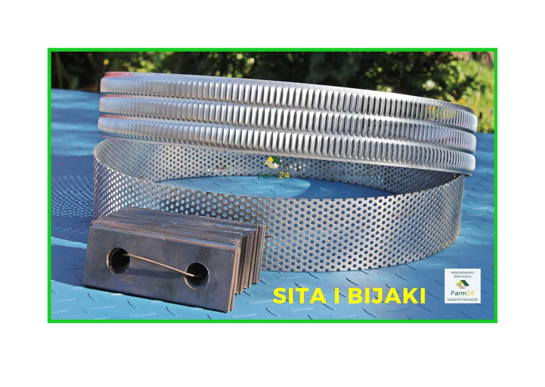 SITO 170x8cm Sita szczelinowe 1700x80mm siatki do śrutownika Dozamech