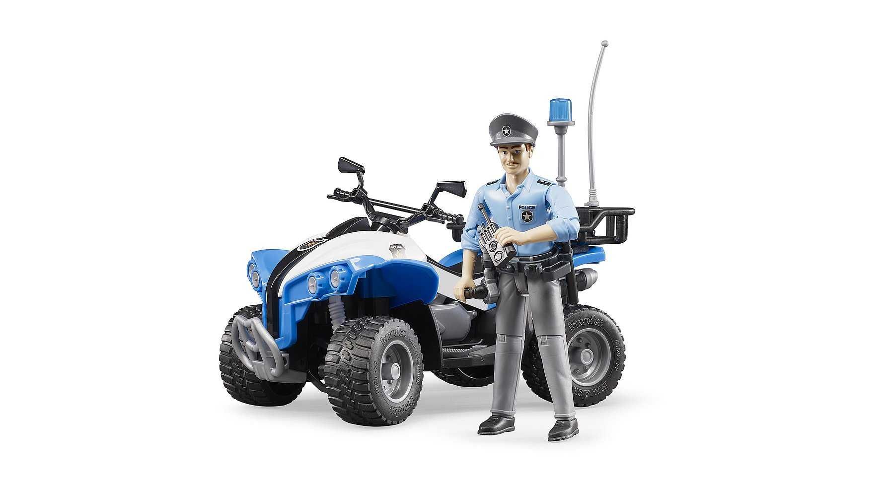 Bruder 63010 Policyjny quad z figurką