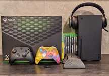 XBOX series X + gry + 2 pady + sluchawki + 512GB SSD