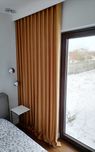 Zasłony na taśmie WAVE miodowe wide VELVET 69 120cm+100cm NOWE