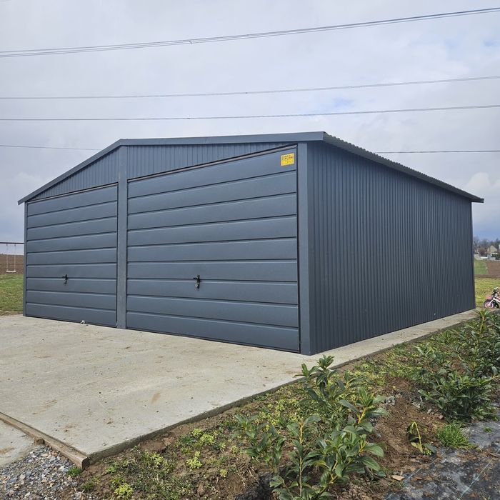 6x5.8 MAŁ Garaze Blaszane Garaz Blaszany Blaszak Blaszaki Antracyt