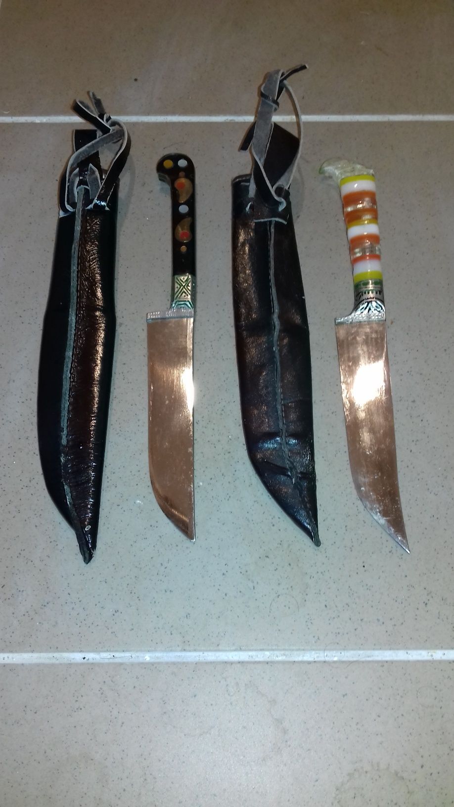 Noże ozdobne finki Bułgarskie zabytki lata 70