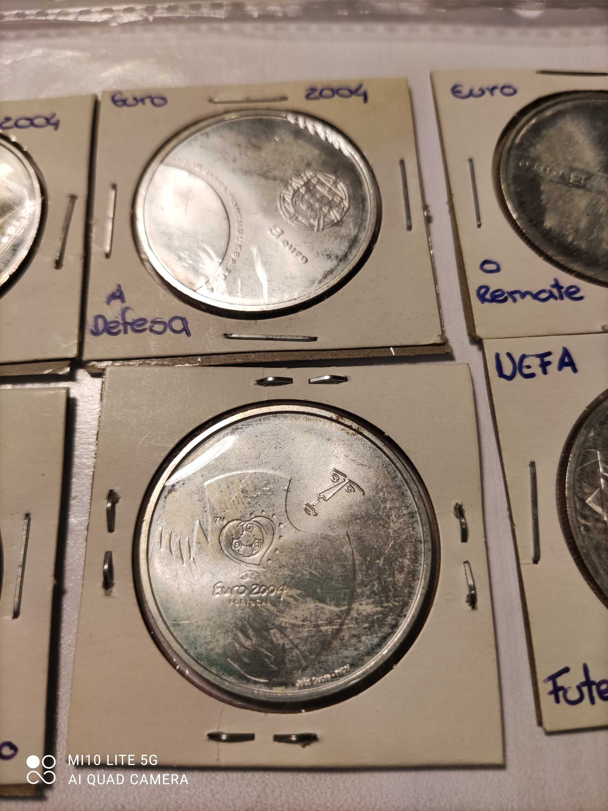 Moedas em Prata EURO e UEFA