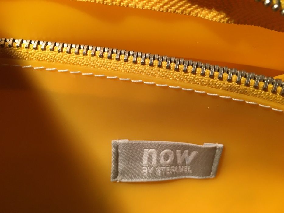 Mala de mão em PVC, amarela, Now by Stefanel