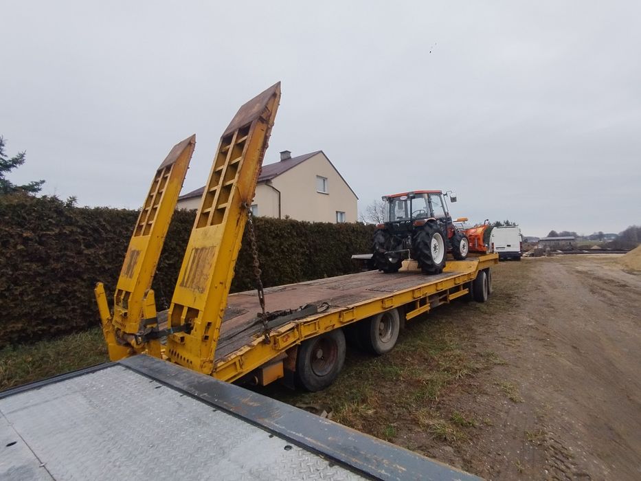 Goldhoffer przyczepa niskopodwoziowa 4 osi laweta Tu4 uciąg do koparek