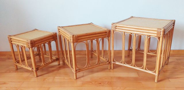 stolik boho stół boho stolik rattan stół rattanowy stolik bambus stół