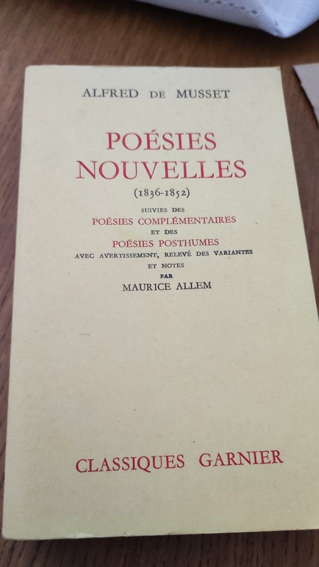 Poésies Nouvellles - Alfred de Disser (Classiques Garnier)