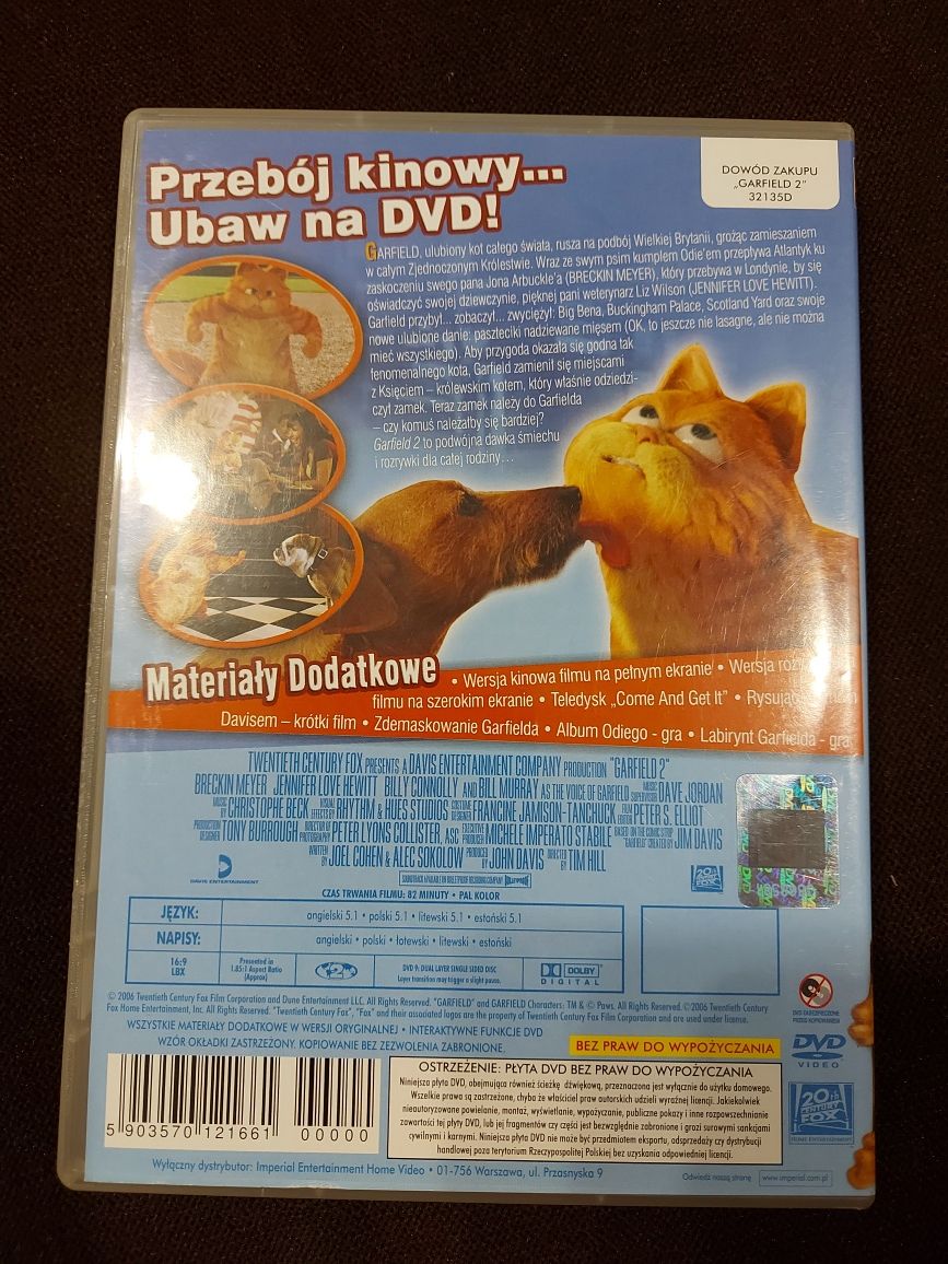 "Garfield 2" dvd