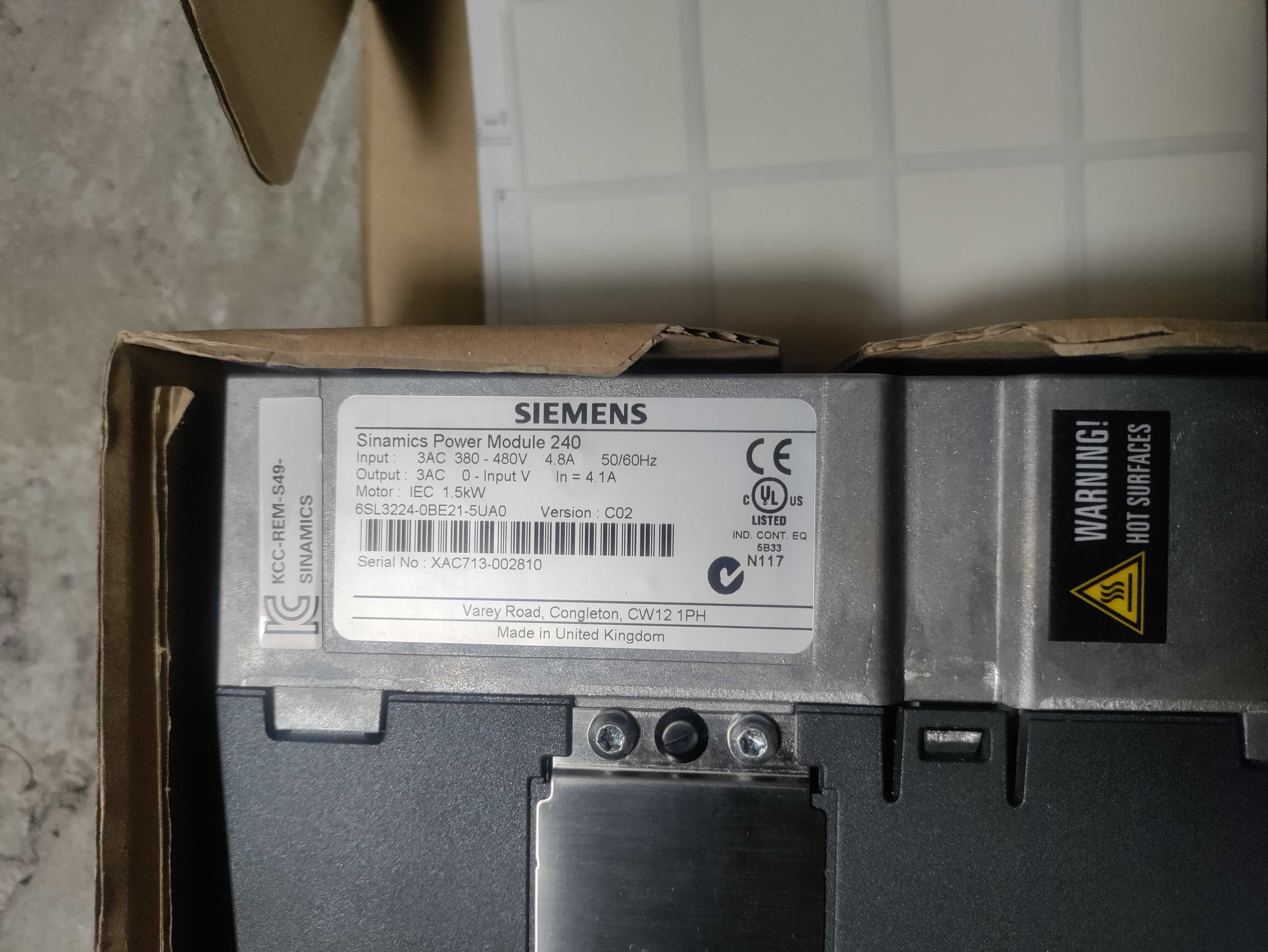 Siemens SINAMICS G120 Power Module PM240. Новый, не из Китая