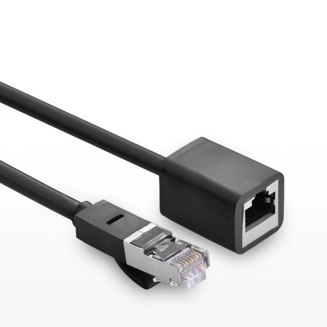 Ugreen przedłużacz kabel internetowy Ethernet RJ45 Cat 6 FTP 2m czarny